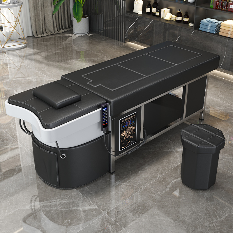 Fábrica libre de humo moxibustión cama tailandés cabeza tratamiento champú cama peluquería salón de belleza fumigación moxibustión de cuerpo entero