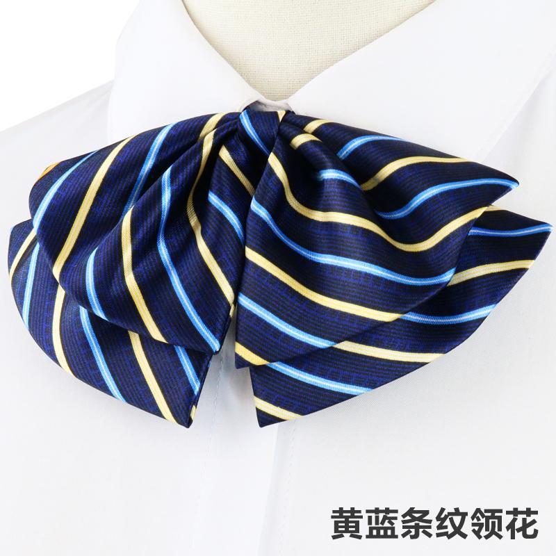 노란색과 파란색 줄무늬 나비 넥타이 핫 세일