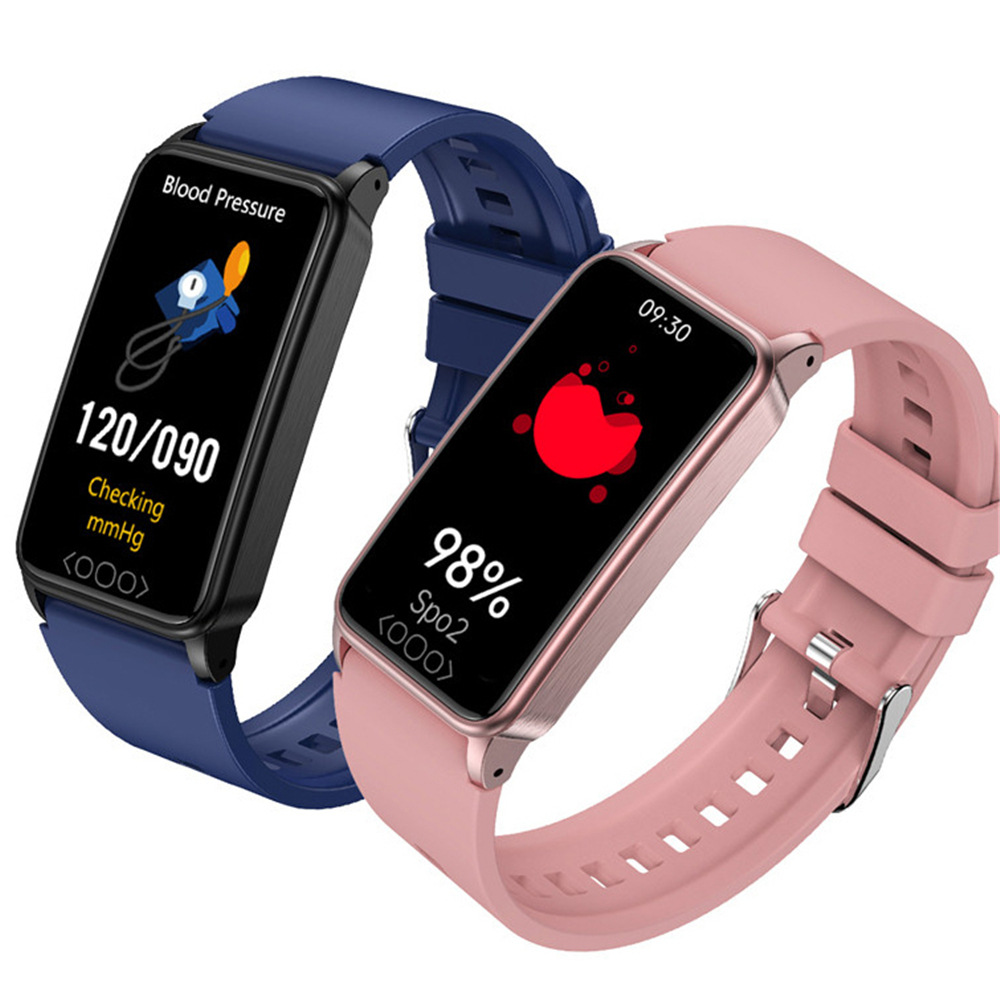 Transfronterizo nuevo TK71Pro reloj inteligente ECG no invasivo glucosa en sangre Frecuencia Cardíaca presión arterial oxígeno monitoreo pulsera deportiva