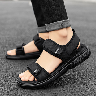 Factory Wholesale Cross-Border Men's Sandals for Drivers, Men's Thick Soles, Summer Breathable, Versatile, Simple and Trendy in Stock