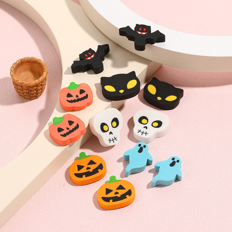ハロウィーン消しゴム漫画コウモリカボチャ文房具賞品プレゼント消しゴム学習用品クロスボーダー文房具卸売り|undefined