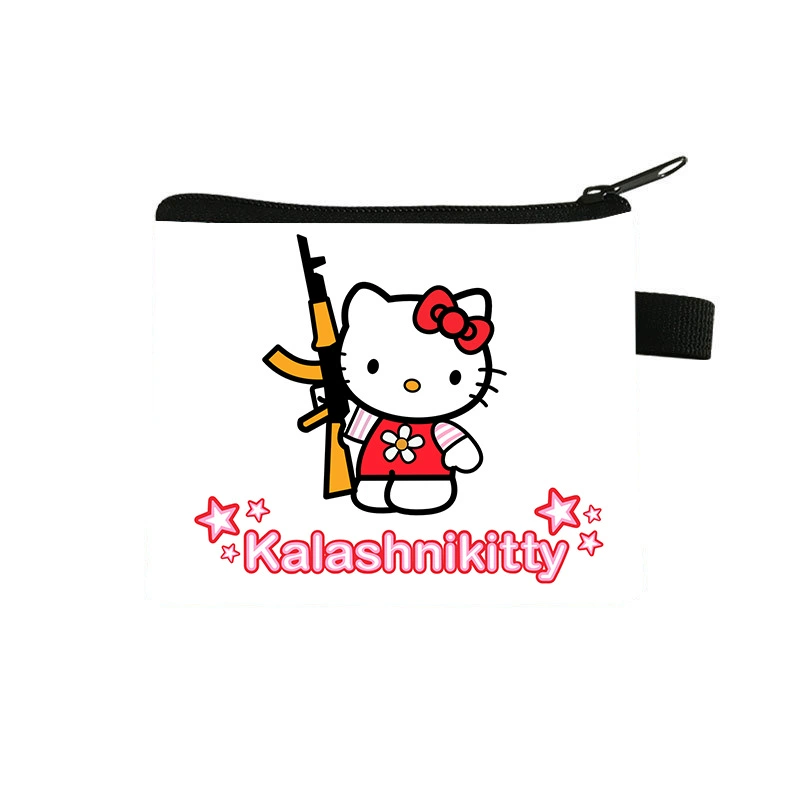 Hello Kitty, маленький бумажник, карман для организатора, мужской и женский, оптом
