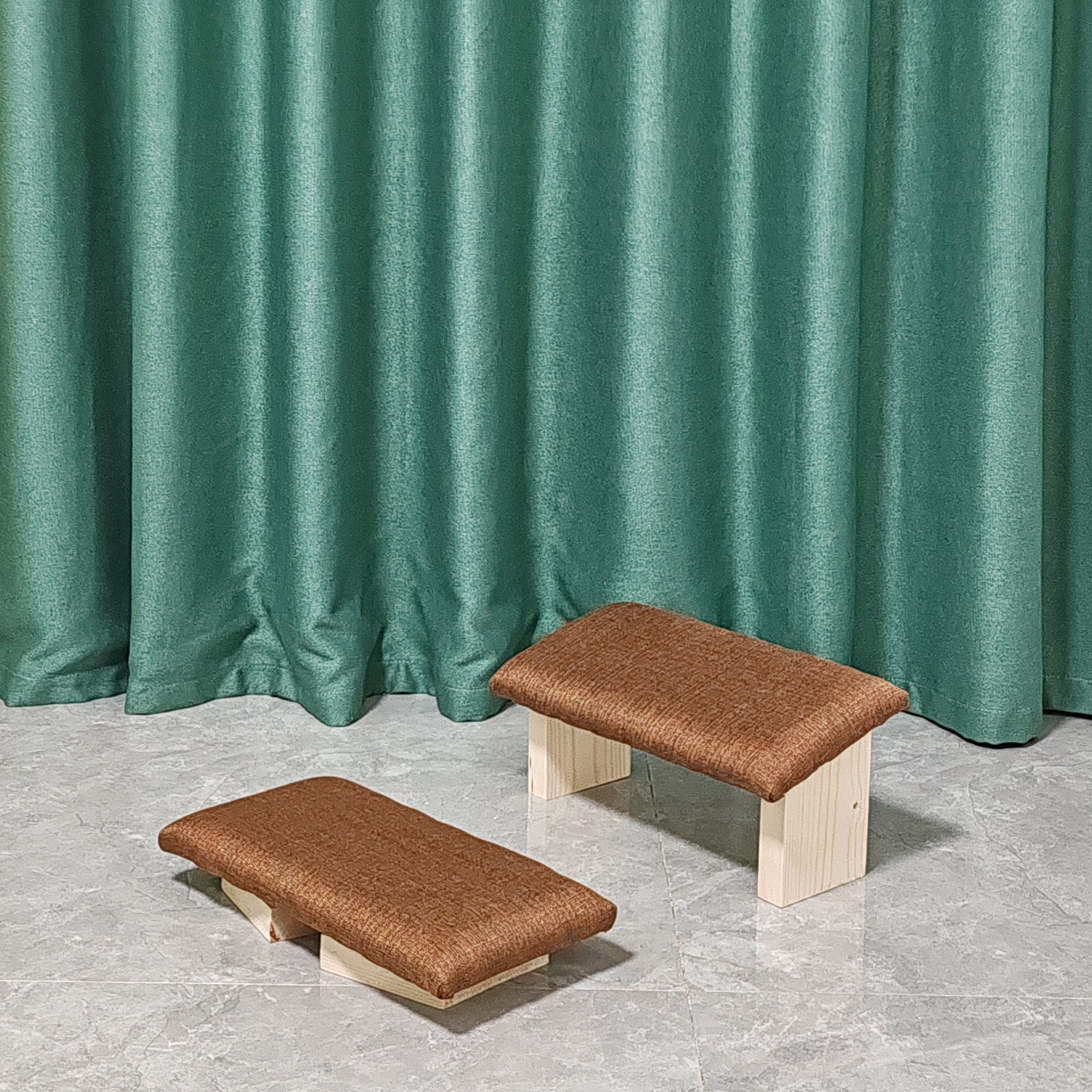 Taburete de meditación de madera sólida plegable, taburete de meditación, taburete de pierna, taburete de rodillas, taburete de rodillas, taburete inclinado