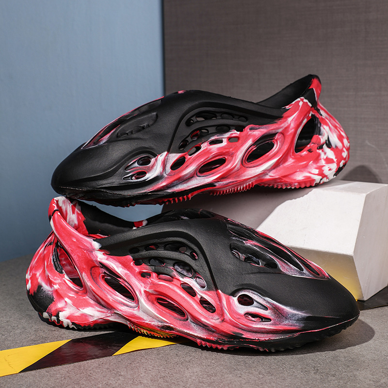 V6 블랙 레드 위장 [어린이 신발 성인]]