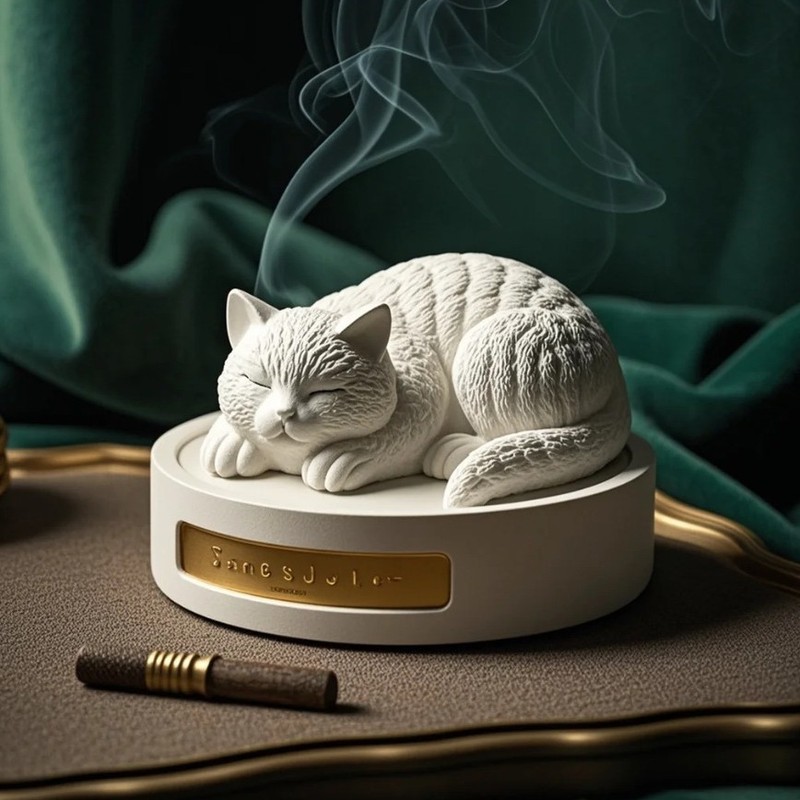 石膏香薰扩香石猫爪花客厅玄关电视柜装饰摆件插花可爱办公室女生|undefined