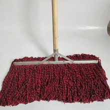 60cm加宽拖把 铁头棉纱线拖把 工厂大头木柄墩布 铁片铁皮拖把