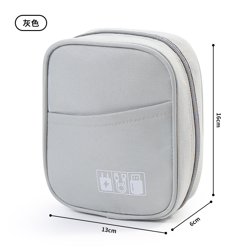 Accesorios digitales de viaje bolsa de almacenamiento bolsa de auriculares portátiles bolsa de cable de datos cargador de enchufe de alimentación bolsa de almacenamiento USB