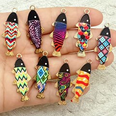 9 色ホットスタイル DIY 合金カラフルなオイルドリップカラーマッチング小魚動物チャームペンダントジュエリーアクセサリー