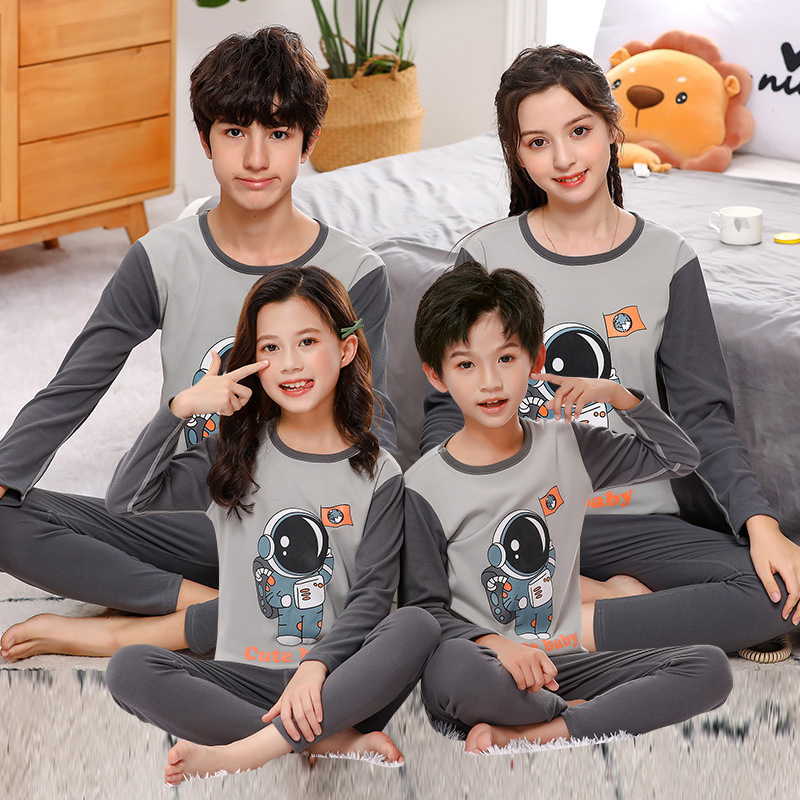男の子用秋服・秋ズボン、女の子用保温下着、中高生用インナー、ティーンエイジャー用秋冬パジャマセット|undefined