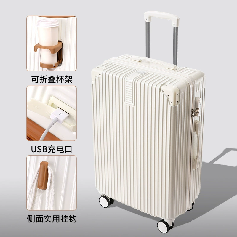 Capacious suitcase, durable box with zipper