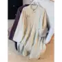 宽松长袖立领春季连衣裙