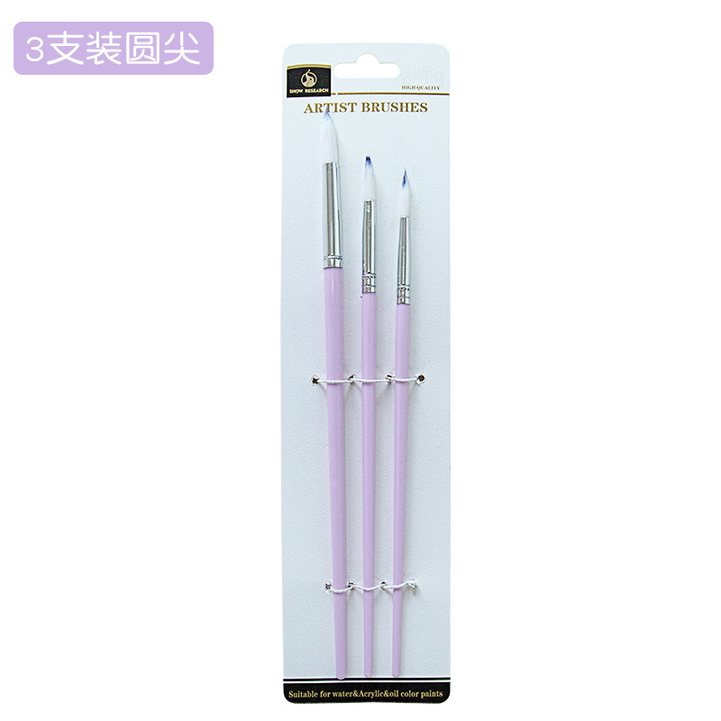 Cross-border arte pintura al óleo cepillo estudio formación estudiante pintura cepillo 6 traje cuerpo pintura acuarela cepillo