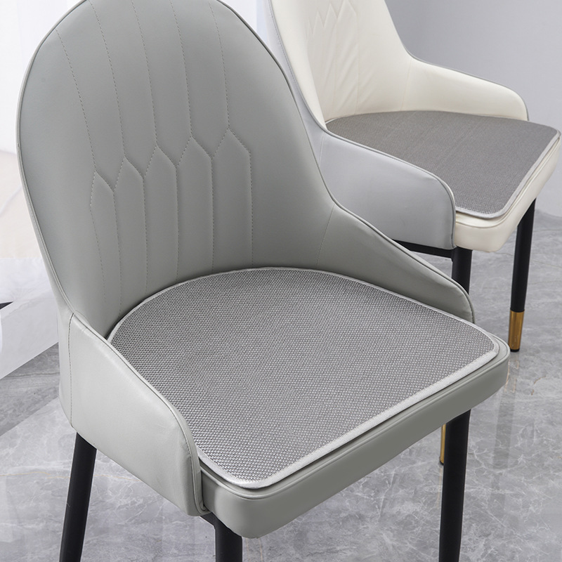Cojín estera de verano silla de comedor cojín de hielo cojín de silla de verano taburete de lujo ligero transpirable en forma de herradura almohadilla de culata Seda de hielo Nórdico image 14