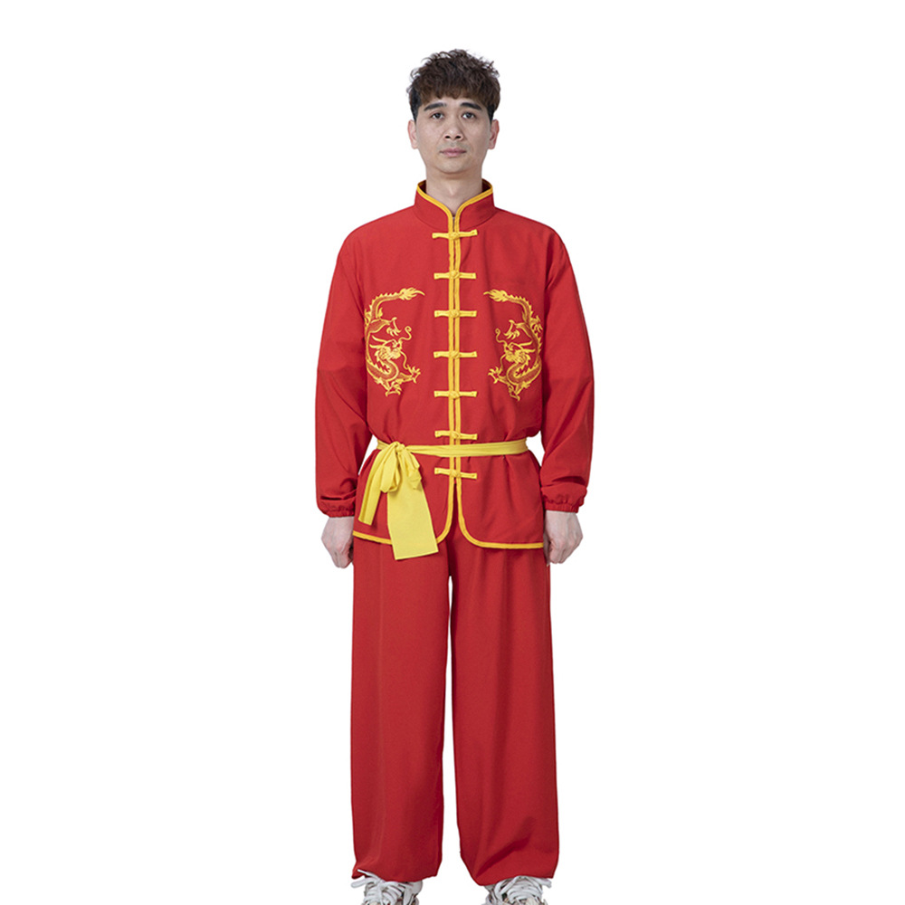 舞龙服装男女太极打鼓服演出服武术秧歌锣鼓腰鼓民族服装婚庆龙灯