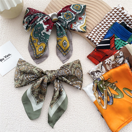 70 small silk scarf square scarf for women spring autumn summer fashion neck scarf neck gauze scarf mother thin scarf with shirt