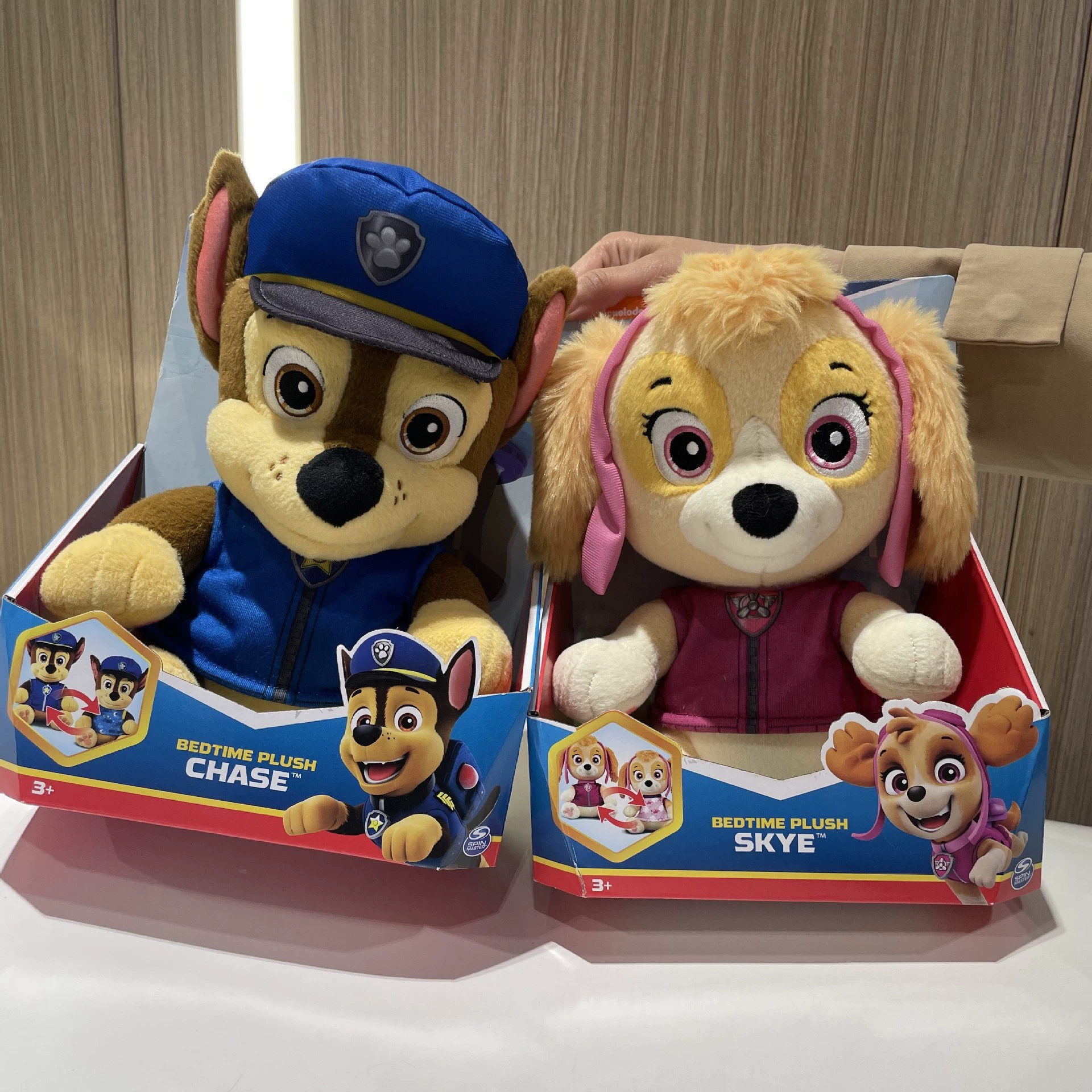 Оригинальная коробка Paw Patrol кроссодежная плюшивая игрушка, преследование неба, Эверест высота 23 см, набивная движущаяся игрушка