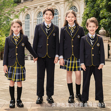 开学季幼儿园班服园服英伦风男女童表演礼服西服套装中小学生校服