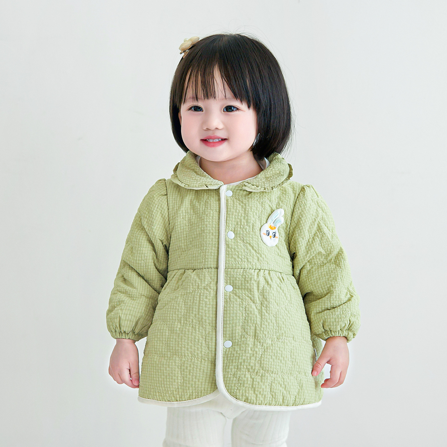 Chaqueta de algodón infantil primavera, otoño, invierno, abrigo de algodón caliente, chaqueta de invierno para niñas de un año, chaqueta de algodón para niñas