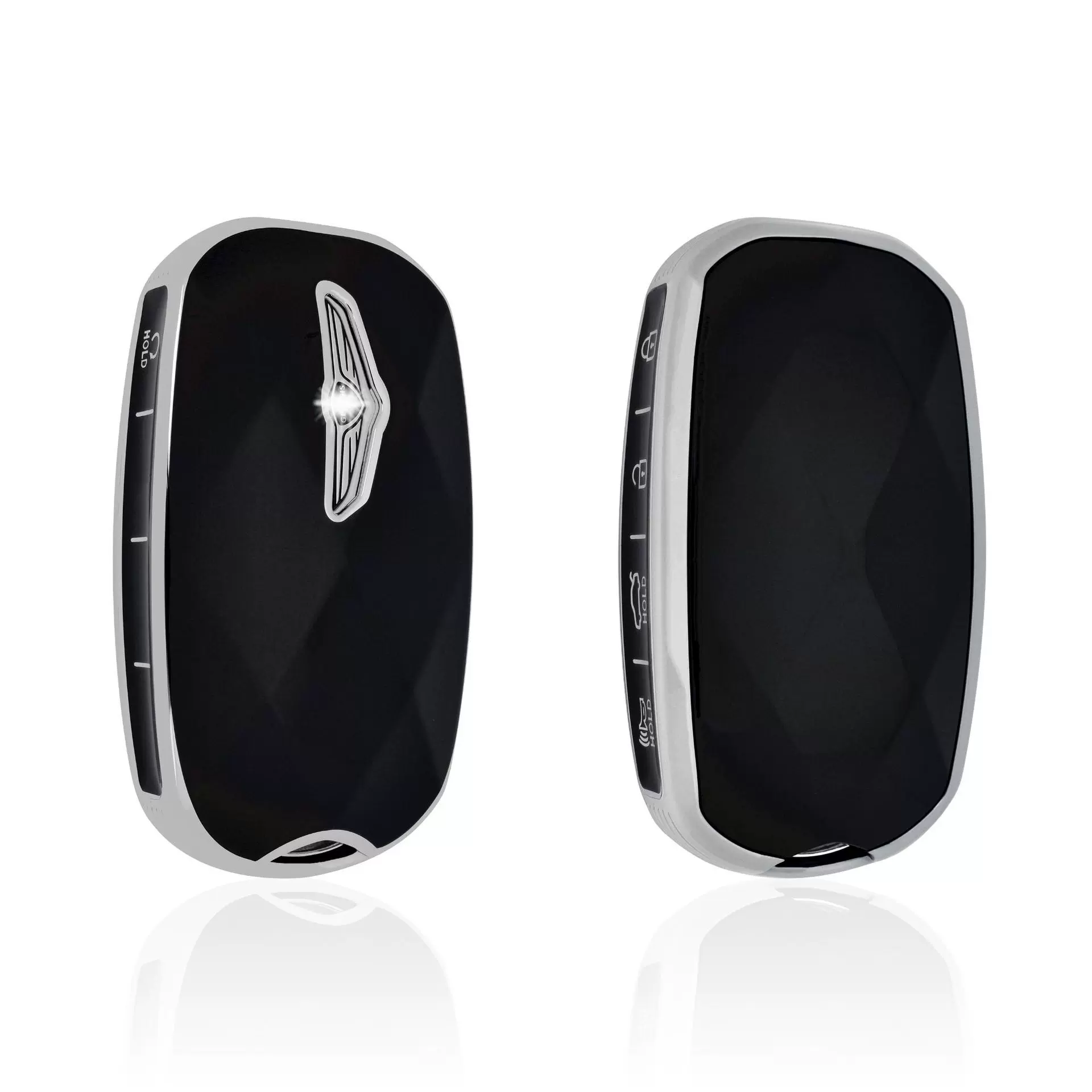 跨境推荐适用于捷尼赛思GenesisGV60GV90TPU银边全包车用钥匙包保