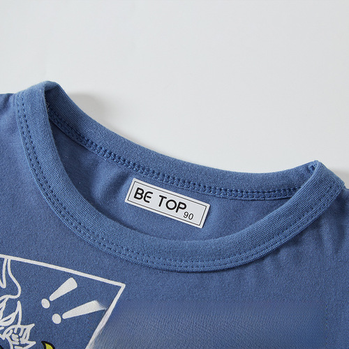 Betop Boys' Half-Sleeve Cartoon Summer Chinese Style Lion Dance Children's Short-Sleeve T-Shirt, One Piece Drop Shipping