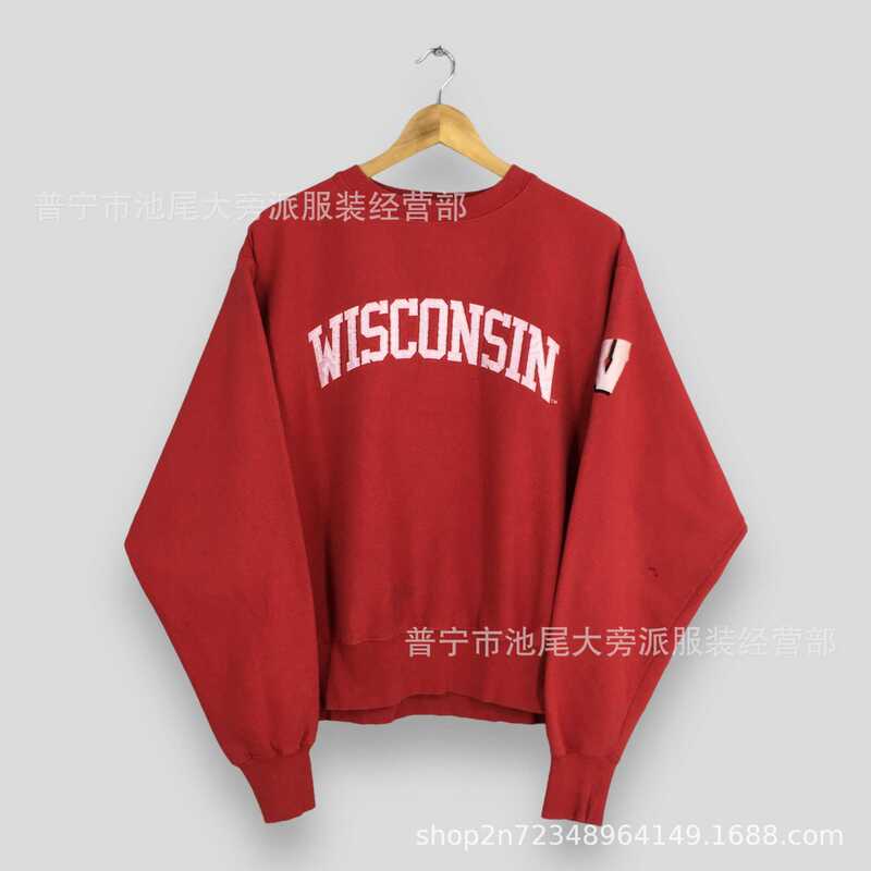 College Sports Football Autumn and Winter Sweatshirt Customized New Letter Simple Turtleneck Sweatshirt Unique College Style