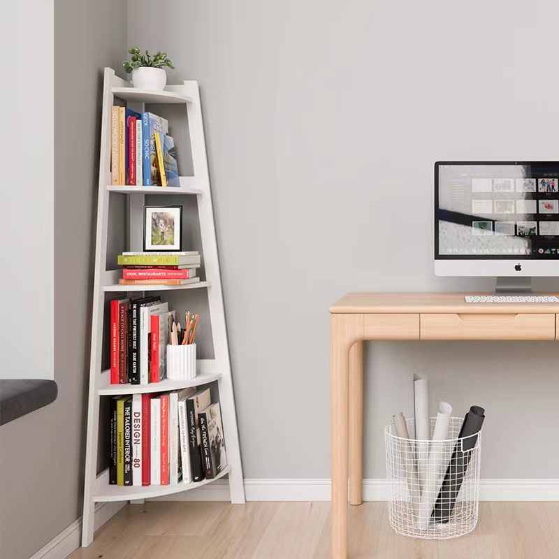 Estantería de estilo nórdico balcón multifuncional soporte de flores estante de almacenamiento de piso ins estudio en el hogar esquina organizador de almacenamiento rack