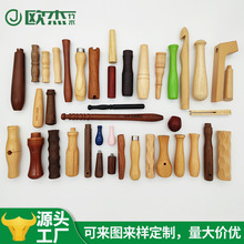 实木手柄榉木菱形木把手逗猫棒锅铲把木头木柄批发现代简约木制