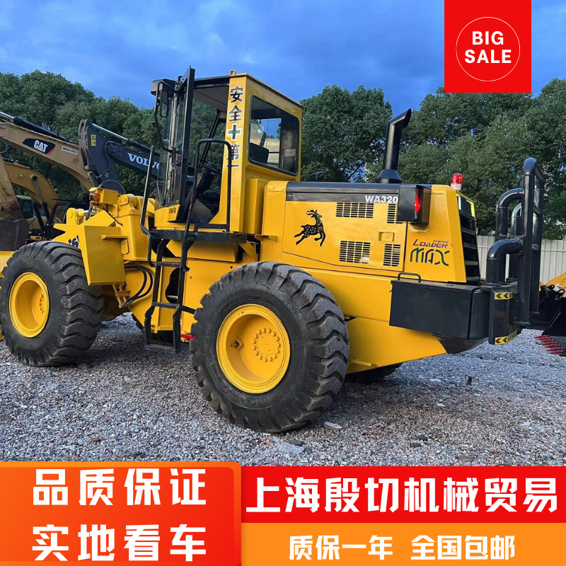 多功能二手装载机前卸式轮胎行走运输机械二手小松WA320装载机