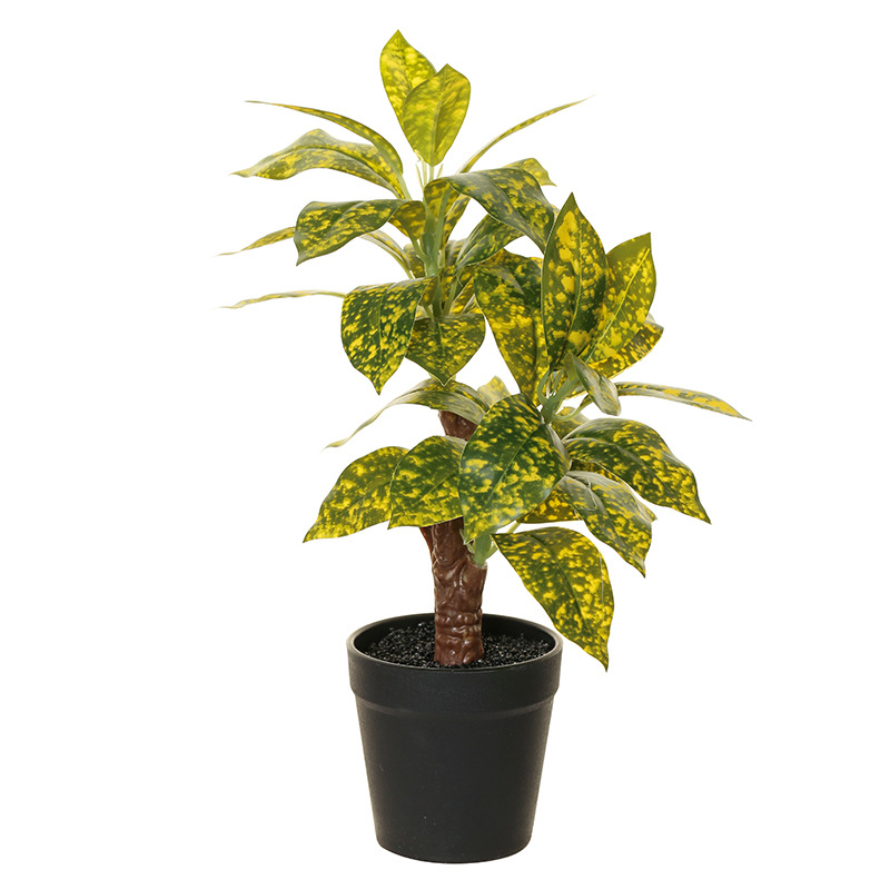 Flor artificial Planta artificial bonsai sala de estar dormitorio flor artificial creativa pequeños adornos hojas planta verde artificial bonsai Generación de cabello