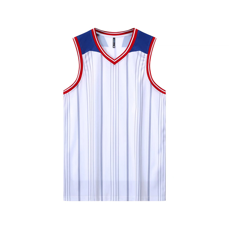 Schriftzug Herren-Basketballteam Basketballspiel-Trainingstrikot Lose Seitentaschen mit Nummern bedruckt_voghion.com