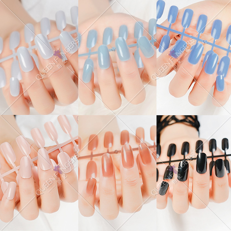 Manicure personalizado Uña de ballet Uña de almendra Uña redonda Uña esmerilada Uña brillante Uña para adultos Uña