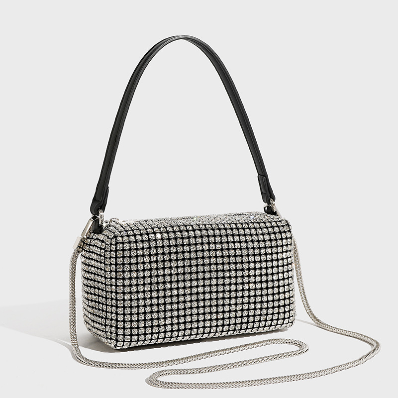 (Wholesale), shiny handheld fashionable summer shoulder bag, underarm bag, diamond encrusted