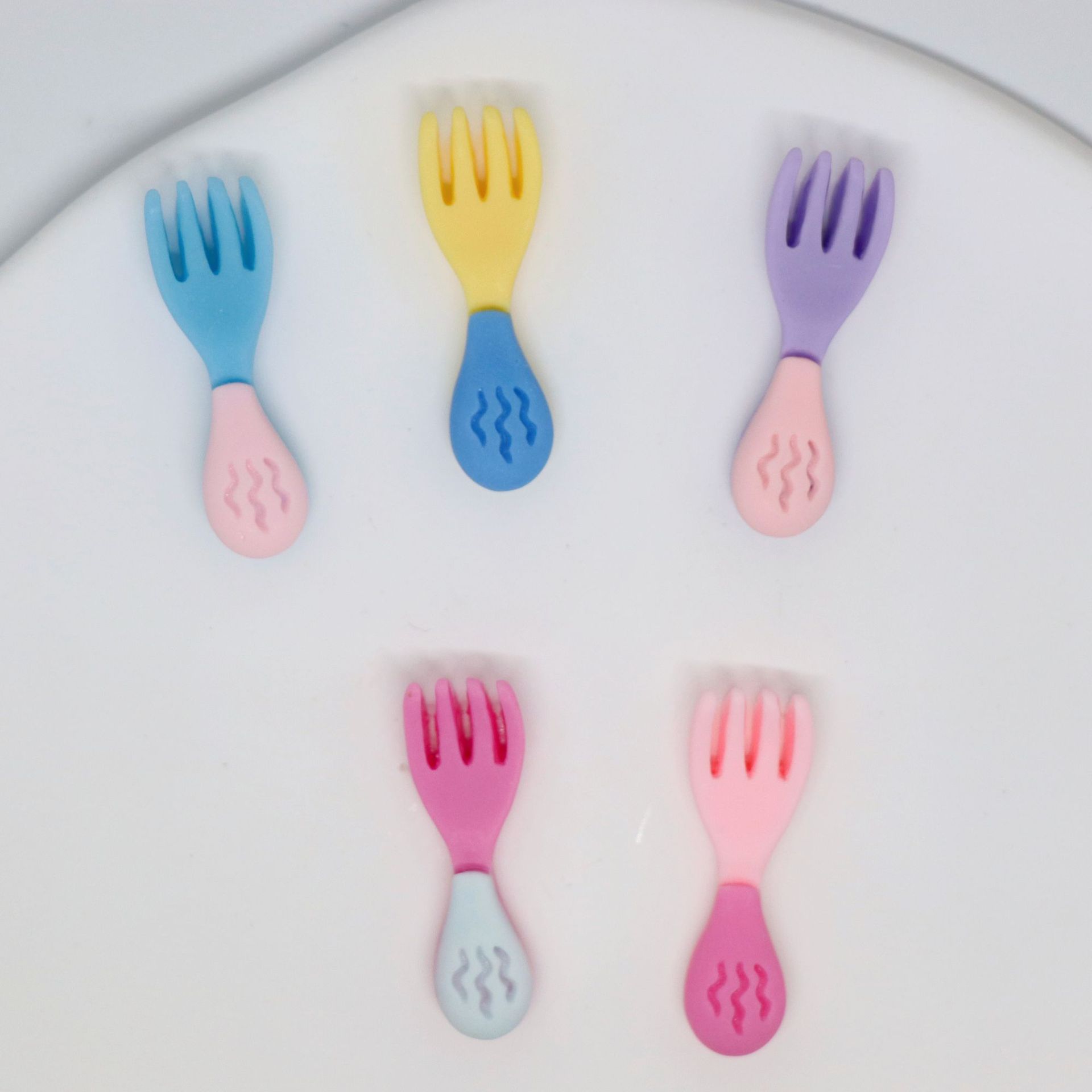 Creative food and play fork simulation table tool cream glue accessories resin accessories diy material package