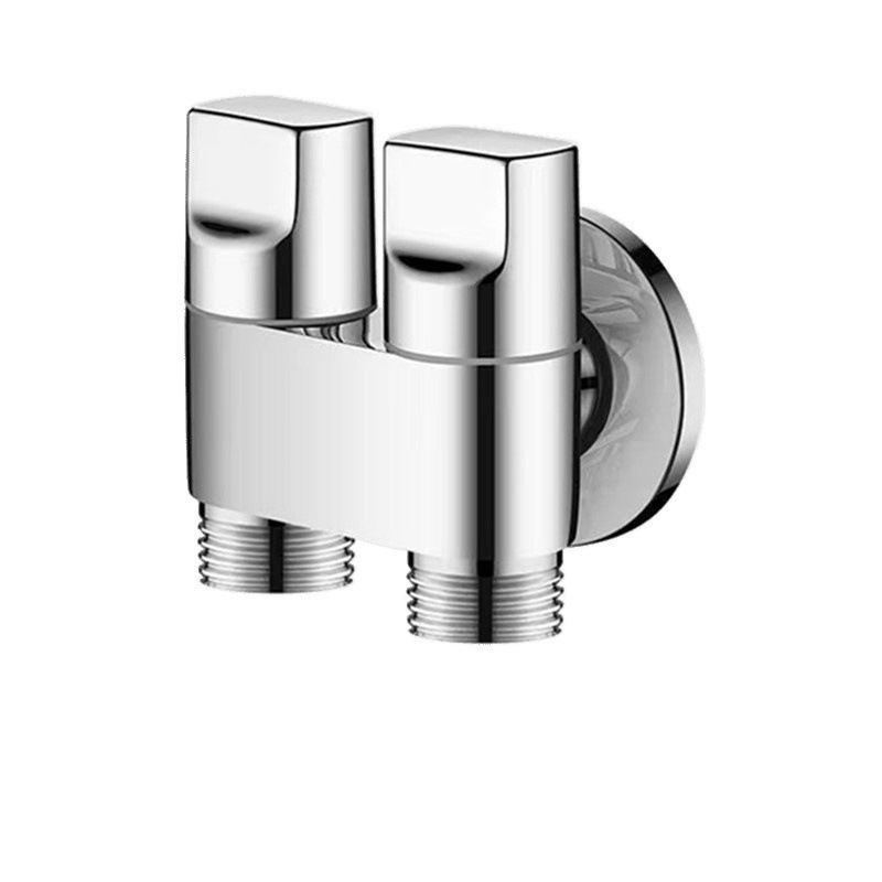 1イン2アウト三角バルブ洗濯機蛇口ダブルスイッチダブルアウト蛇口トイレコンパニオン1/2ジョイント|undefined
