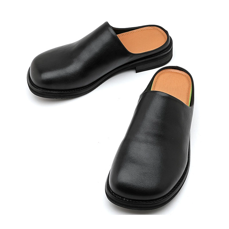 Высококачественные нишевые черные туфли Boken, тапочки для пары на одной ноге, нормкор, 91519-91518-B