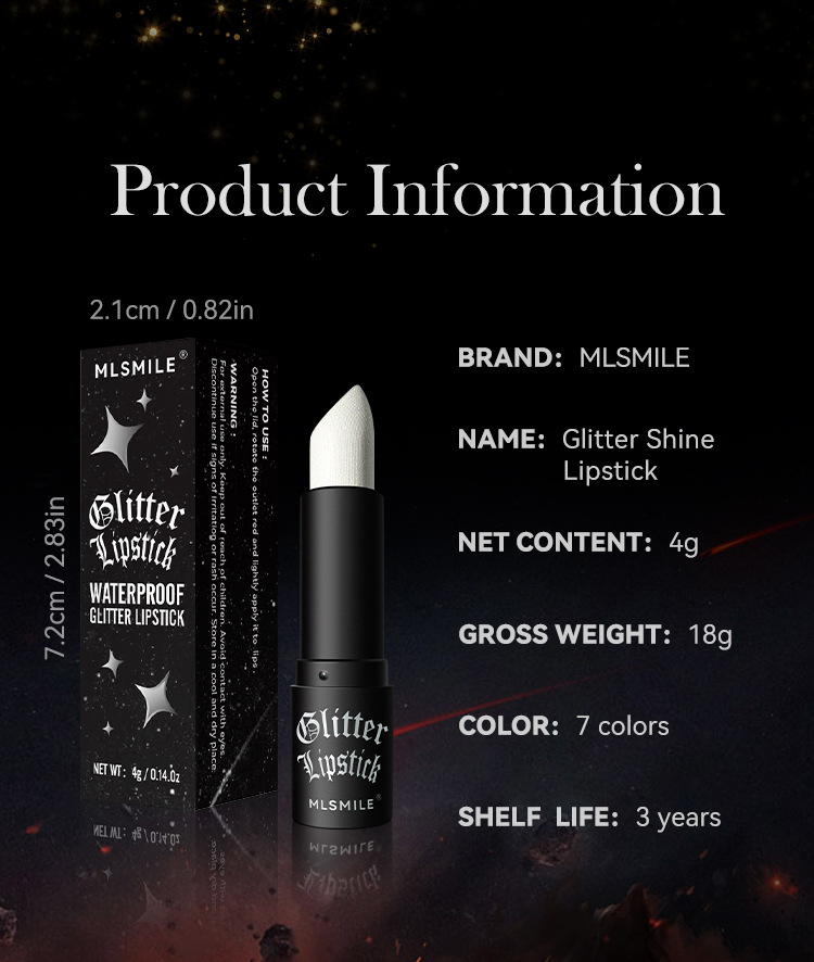 Long-lasting Moisturising Pearl Sparkle Lipstick For Lip Gloss Look_voghion.com
