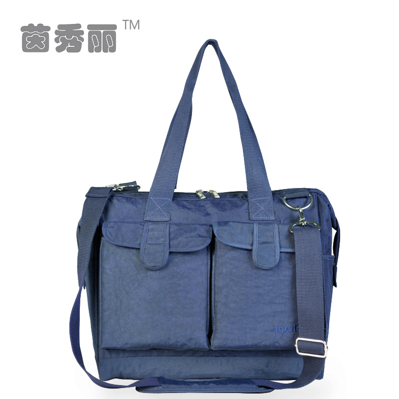 Bolsa multifuncional de hombro para mamás de gran capacidad de lavado con agua de nylon para madres y bebés fuera de la bolsa de mamá al por mayor transfronteriza