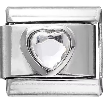 AliExpress Venta caliente DIY9mm módulo pulsera amor corazón doble melocotón corazón joya serie de costura de acero inoxidable pulsera de una sola pieza