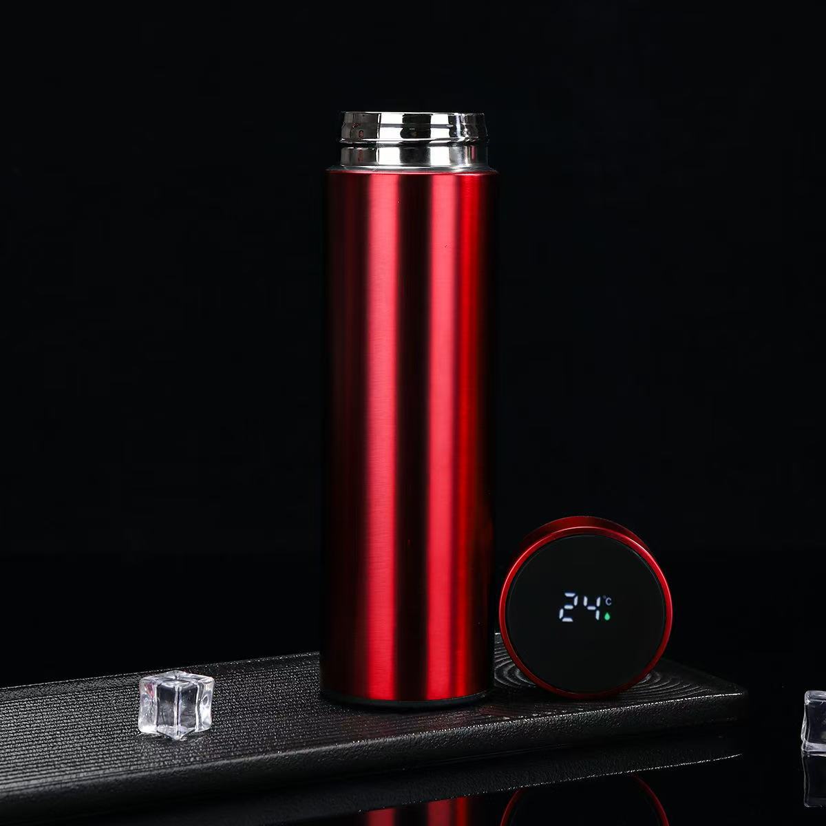 Taza de vacío inteligente Taza de agua recta de negocios de acero inoxidable 304 Pantalla de temperatura Taza de regalo publicitaria Logotipo personalizado