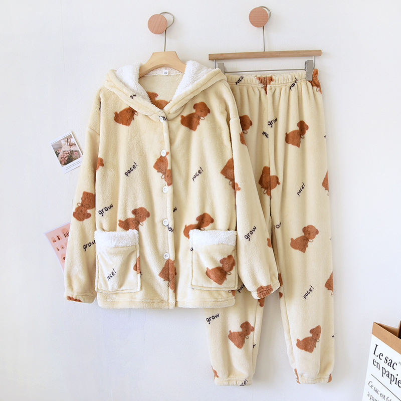 HLLキャラクタードッグ-フランネルキャップセット