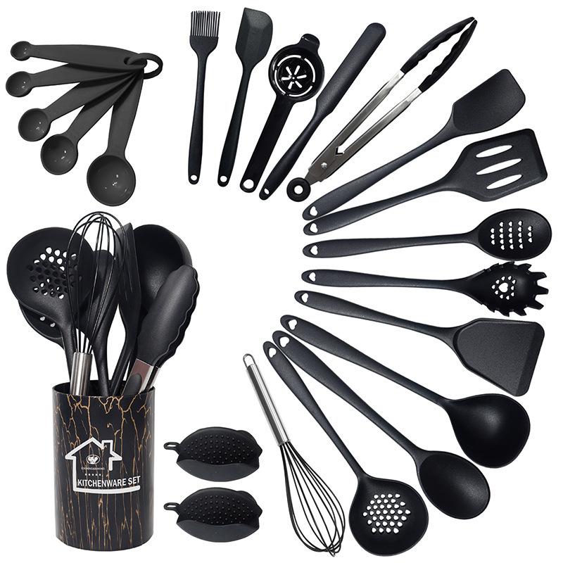 12 piezas de silicona de cocina de silicona antiadherente, cocina de silicona de grado alimenticio, al por mayor.