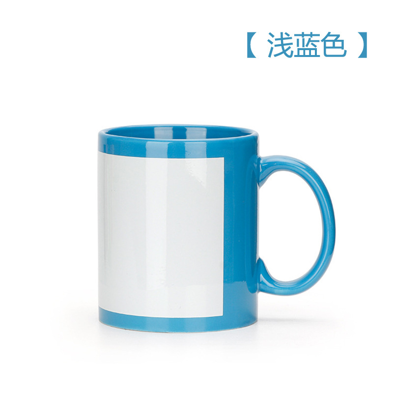 Taza cerámica luminosa al por mayor, transferencia térmica, cambia color