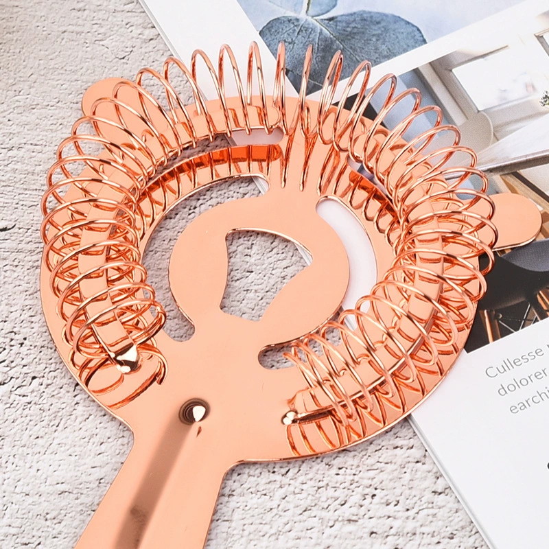 Electroplated ice filter rose gold local gold gun black ice filter filter bartending tool