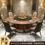 商用实木电动酒店圆餐桌