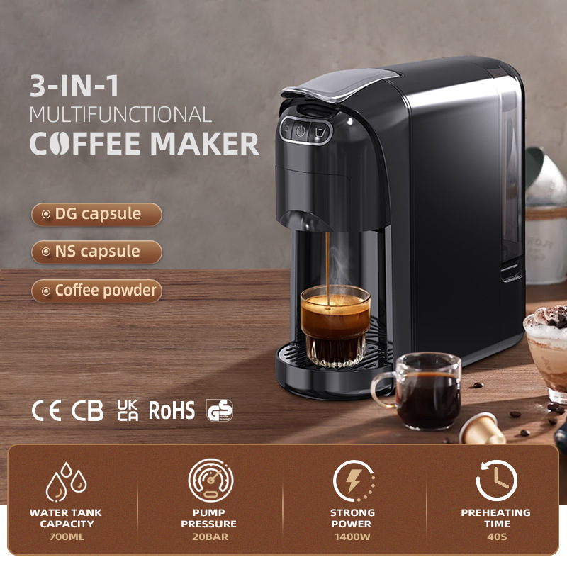 Cross-Border Customized Hg Huaguang Capsule Coffee Machine Oem Oem British and American Regulations European Regulations Coffee Export Electric Coffee