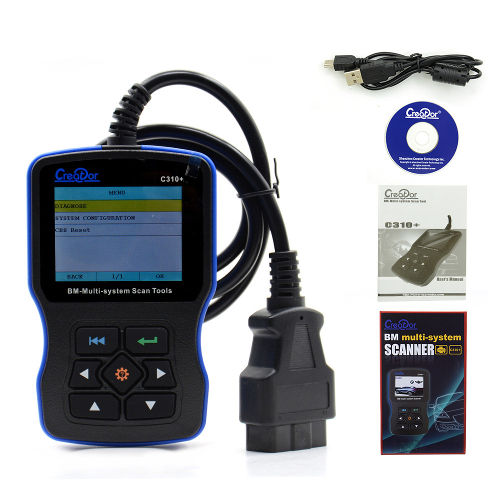 Creator C310 Code Scanner Obd2 Car Fault Diagnosis Instrument Engine Testing Multi-Language