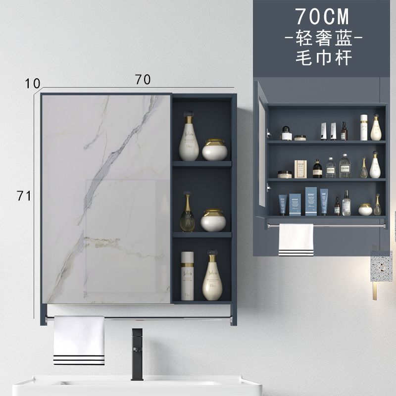 Espacio de aluminio gabinete de espejo de baño gabinete de baño combinación de caja de almacenamiento de baño espejo gabinete de espejo de baño fábrica de apartamentos pequeños