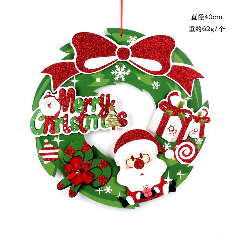 Navidad guirnalda Navidad decoración suministros colgante Holiday Mall Hotel tienda decoración adornos al por mayor