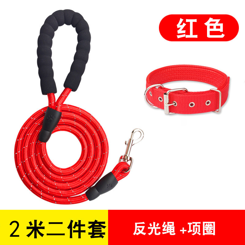 Correa para mascotas en stock, venta al por mayor, correa reflectante de EVA para perros de 1.5m, correa duradera para perros de peluche, Corgi y otras razas.