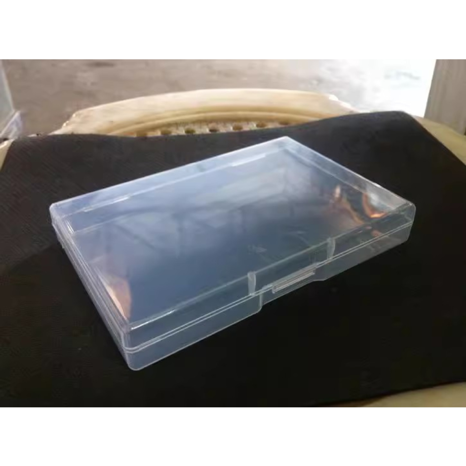Flip transparente PP caja de embalaje de plástico accesorios piezas caja de almacenamiento caja de la medicina cara caja de polvo de lavado caja de joyería